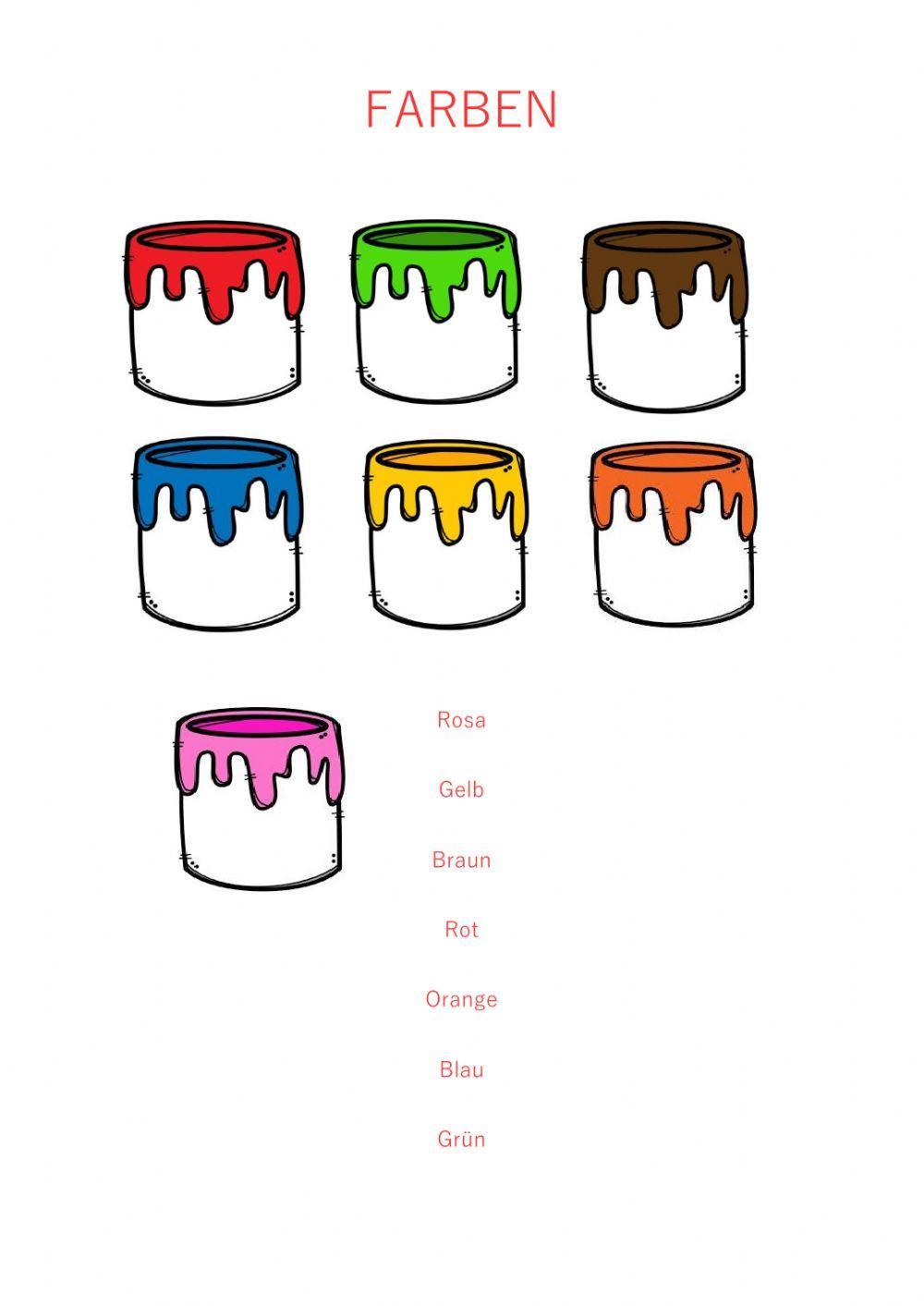 Kleidung, Farben und Körperteile