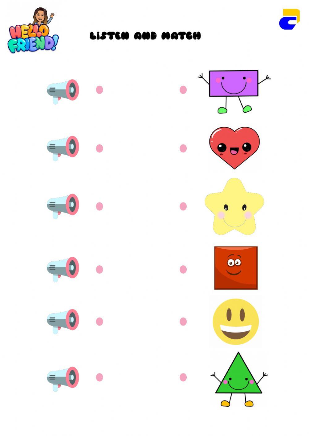 Shapes worksheet Live Worksheets