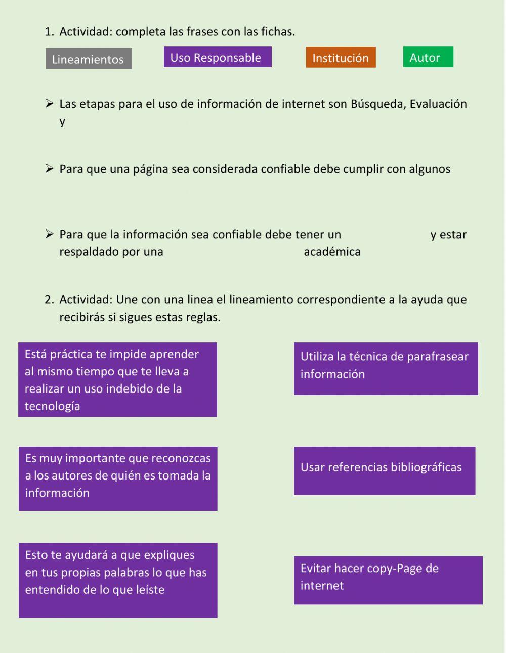 Manejo de Información de Internet