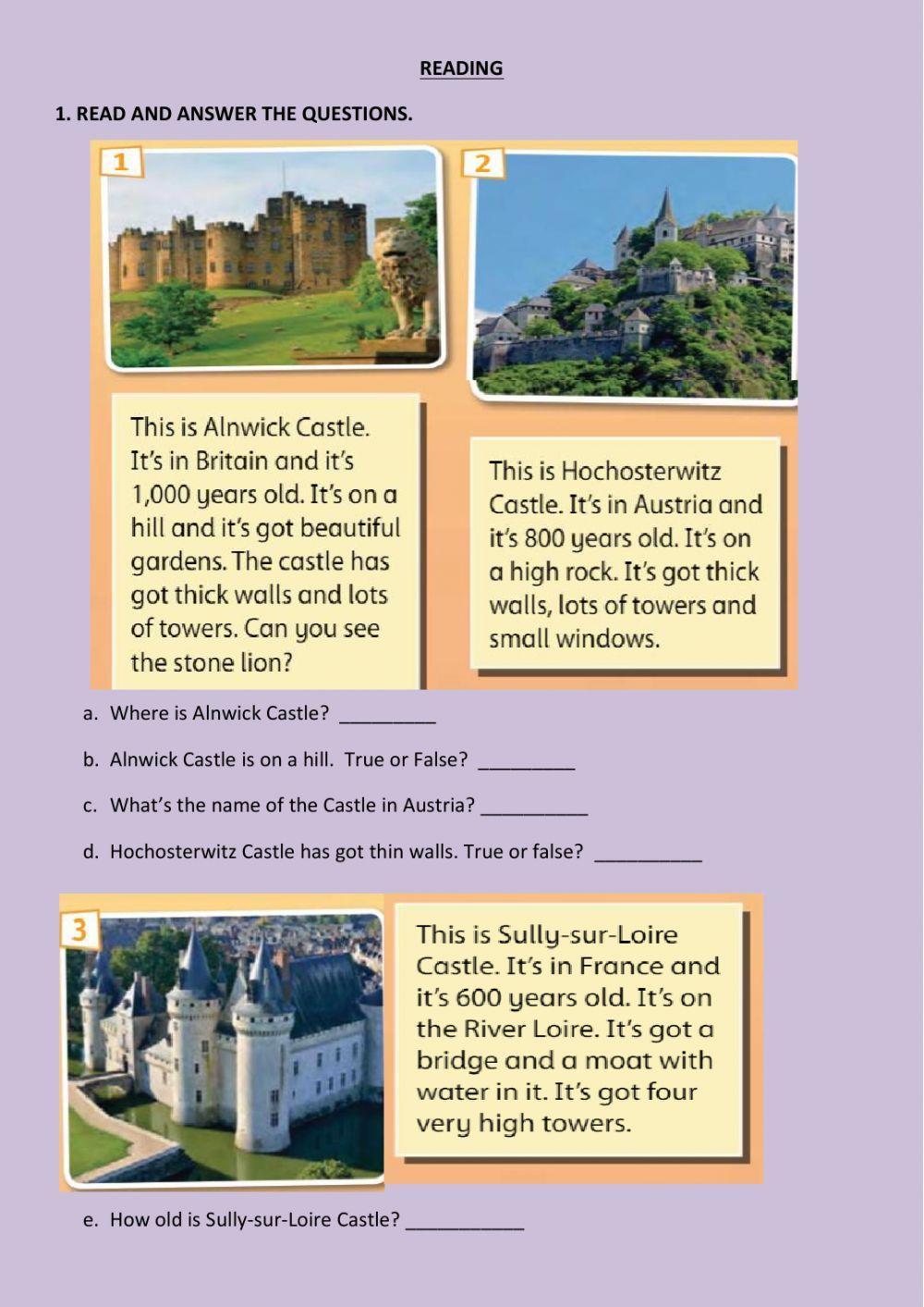 Reading comprehension