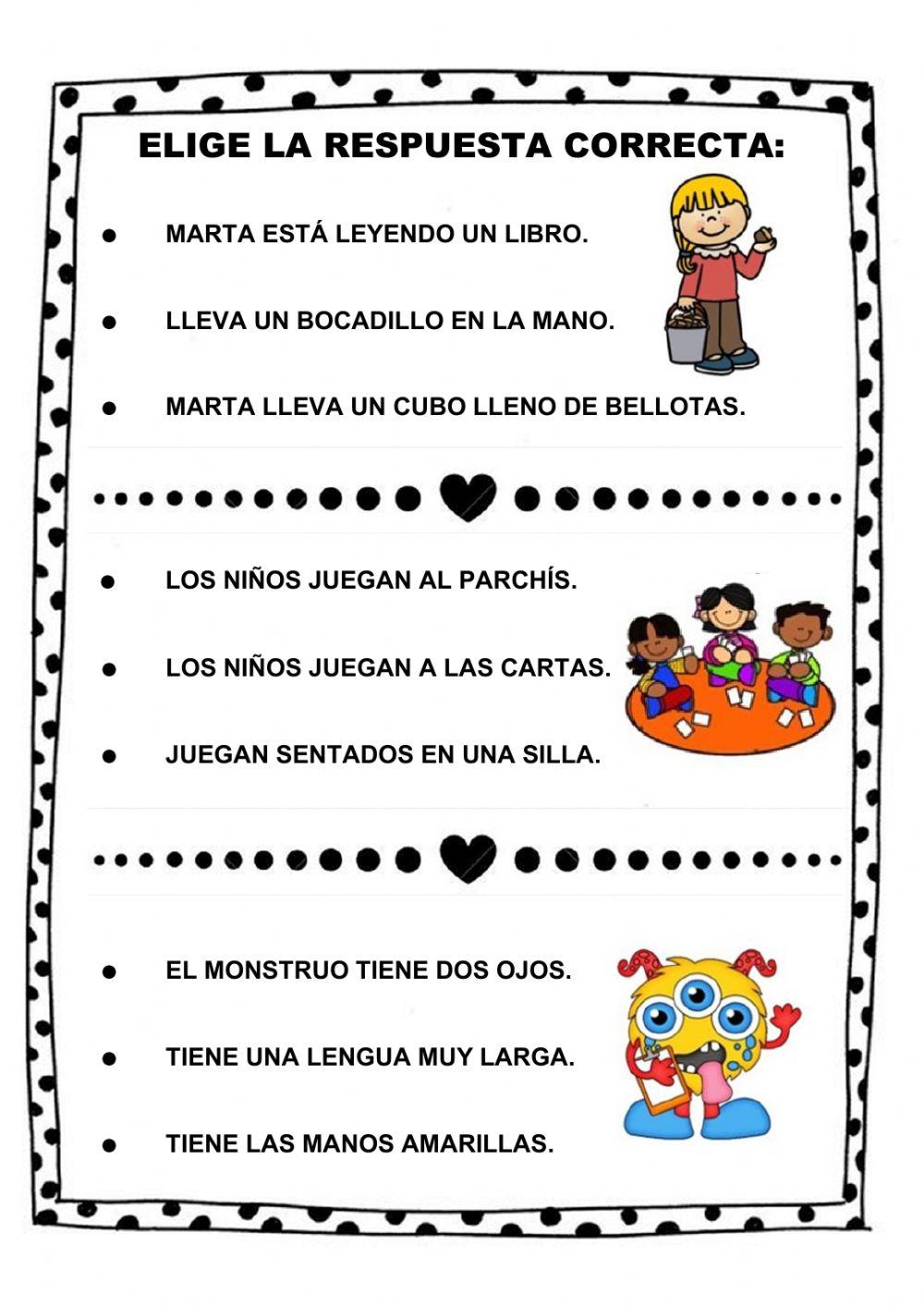 Comprensión de frases