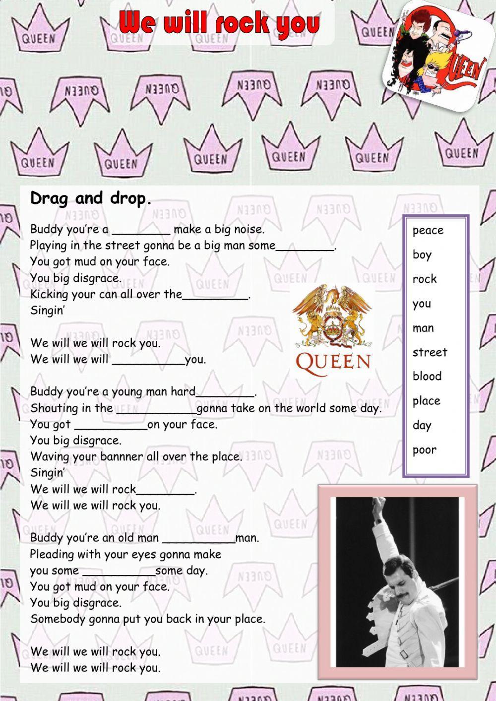 You´re My Best Friend (Queen) - Song - ESL worksheet by JesicaR