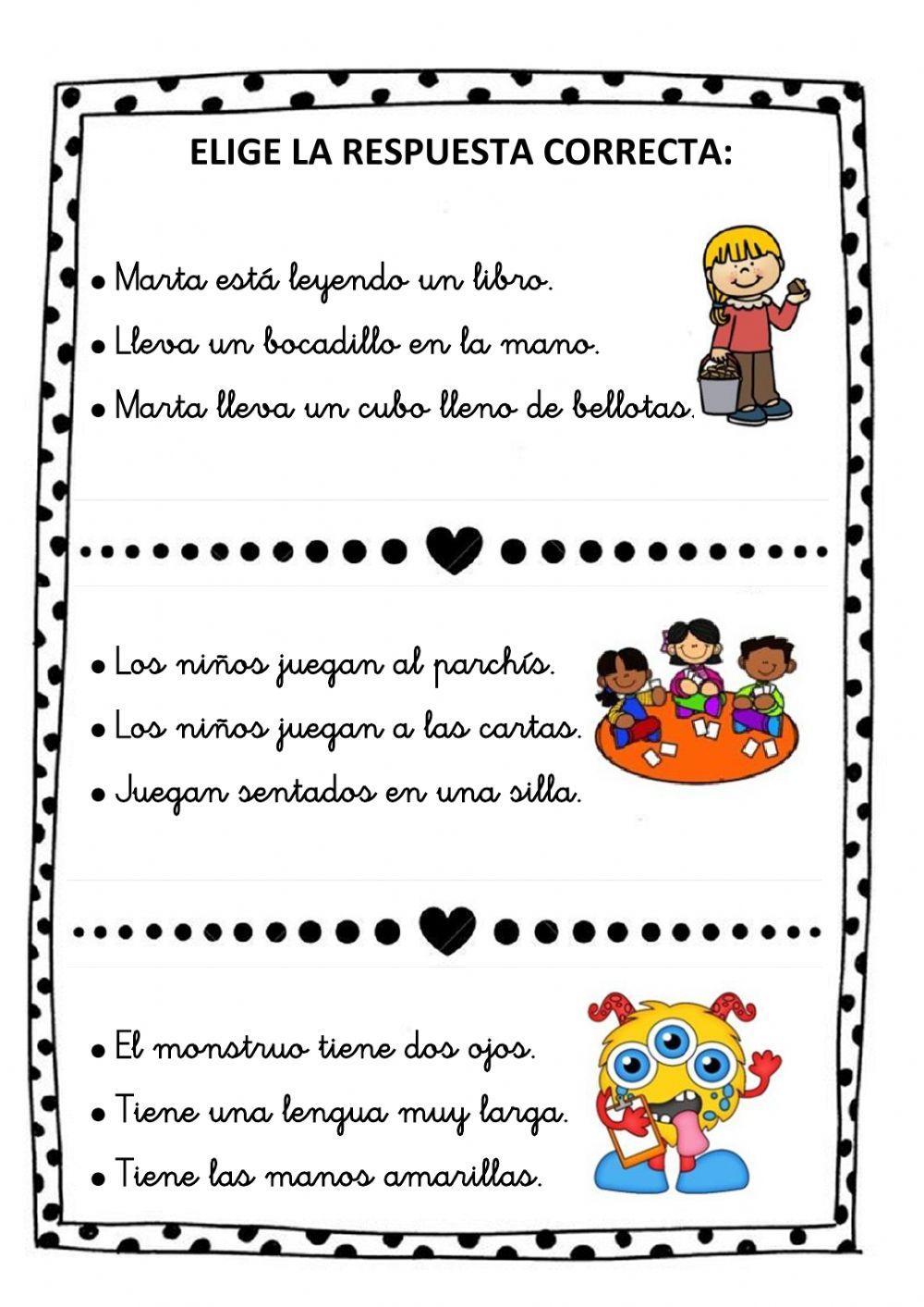 Comprensión de frases