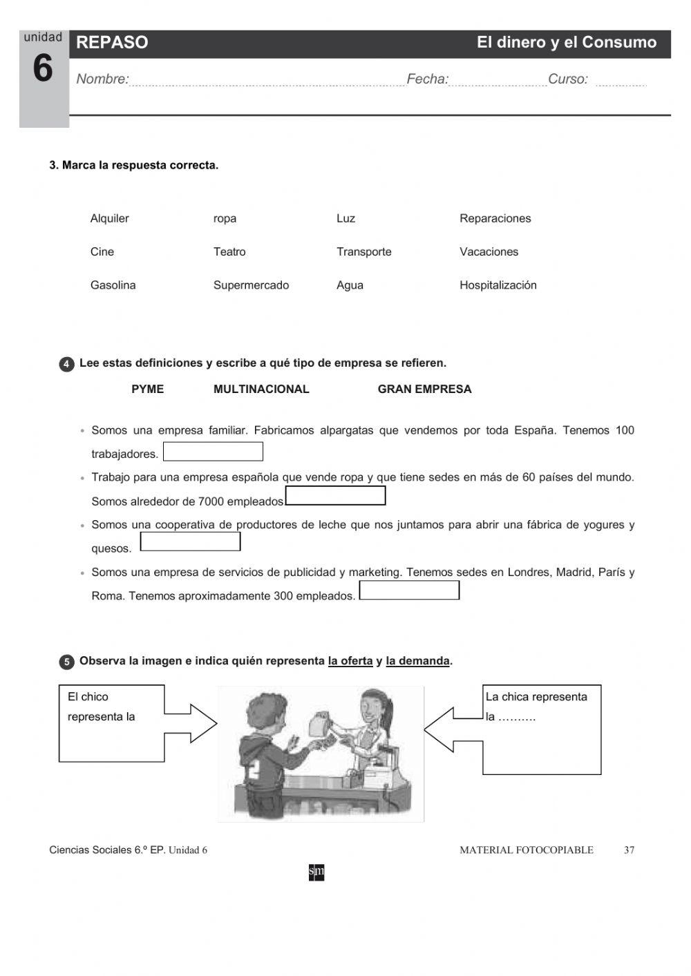 REPASO SOCIALES TEMA 6