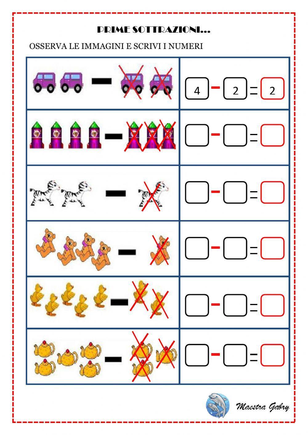 Prime sottrazioni