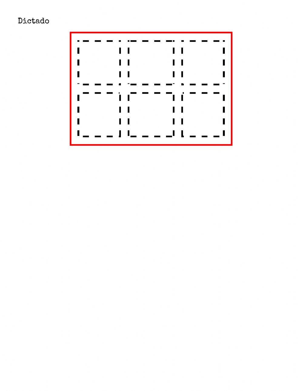 Dictado letras y números