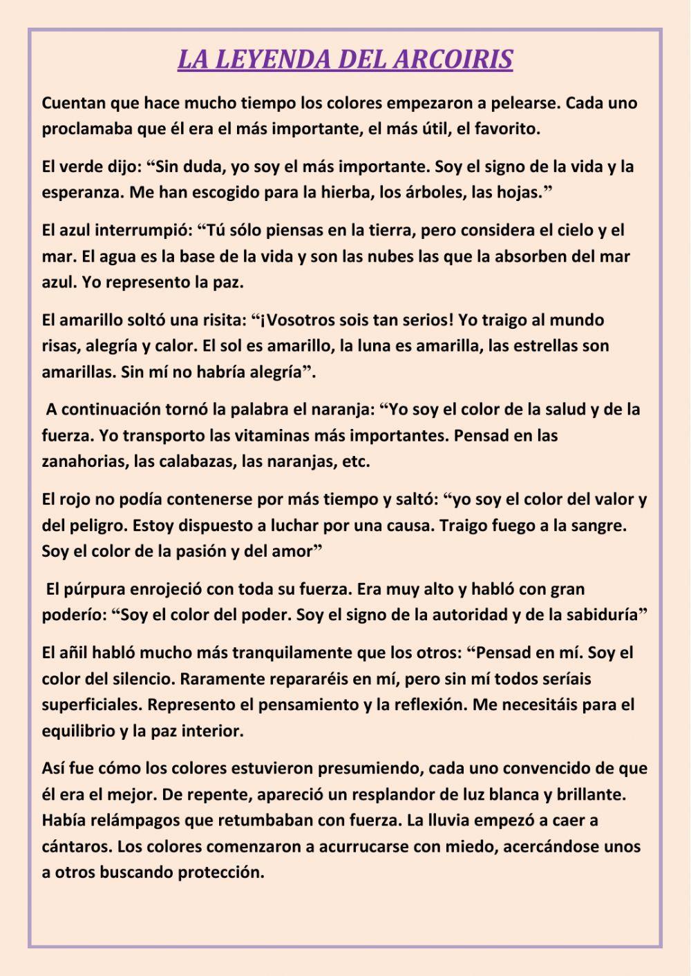 La leyenda del arcoiris