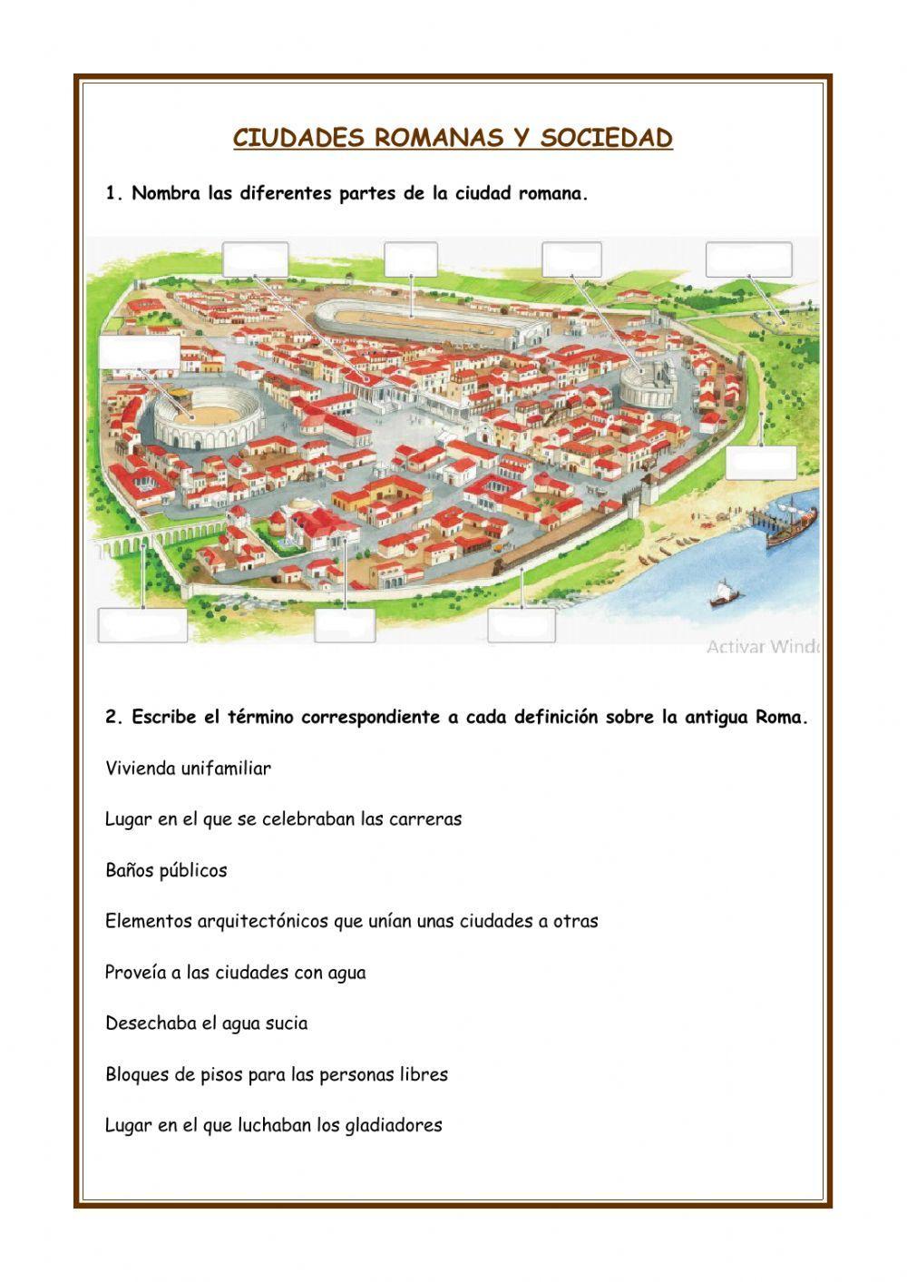 Ciudades romanas y sociedad