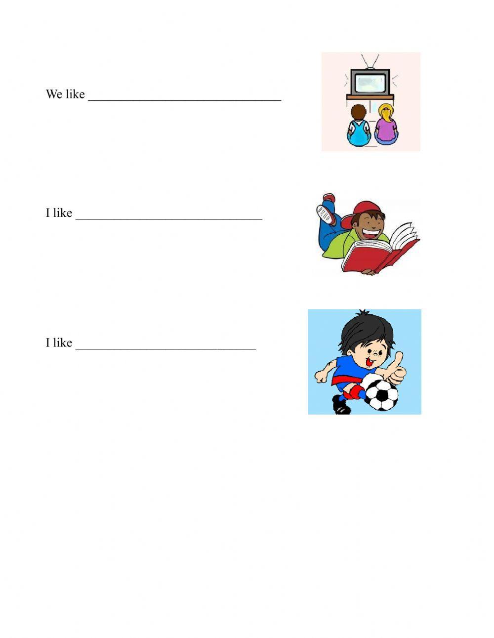 Hobbies - what do you like doing?