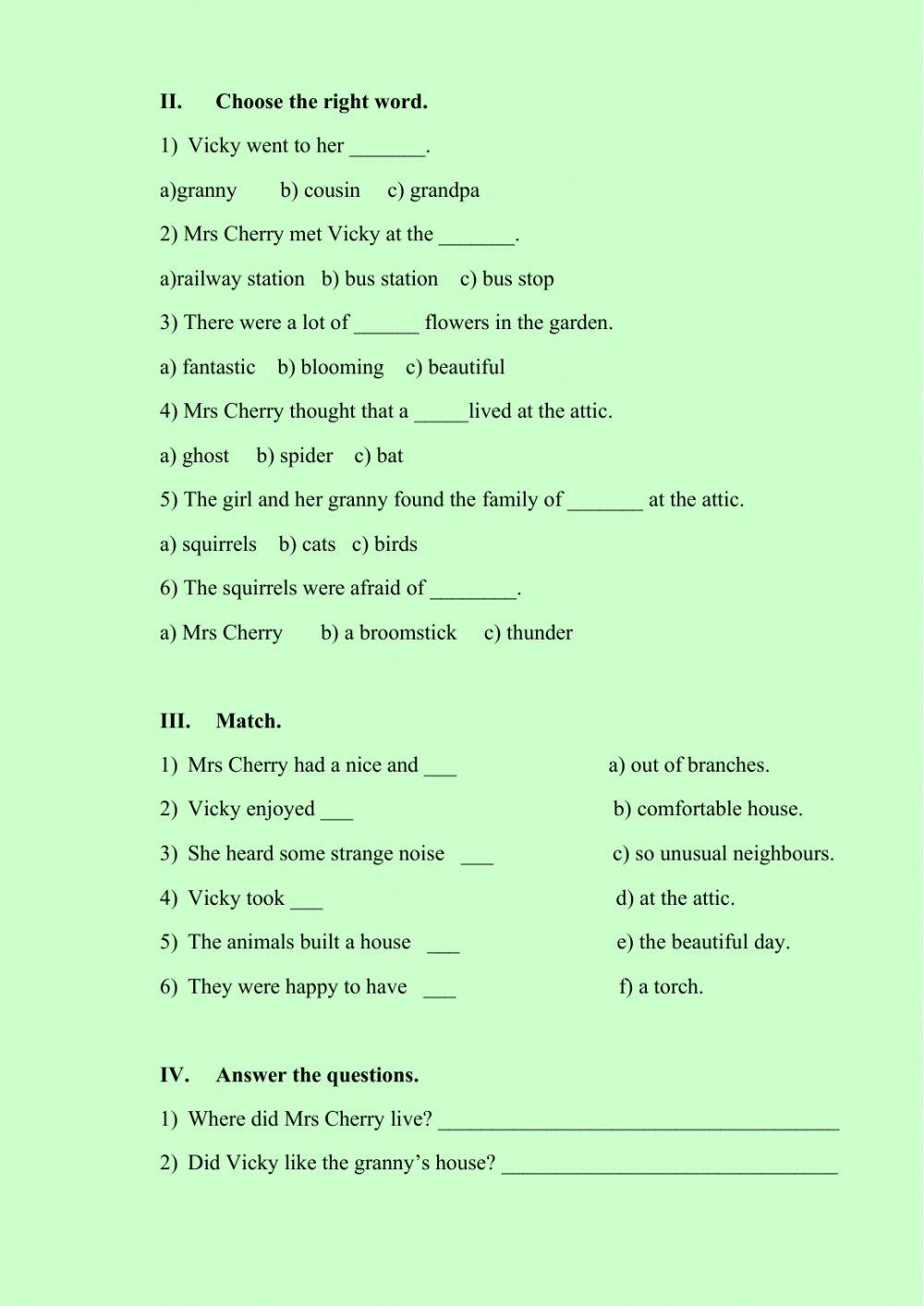 Reading Comprehension