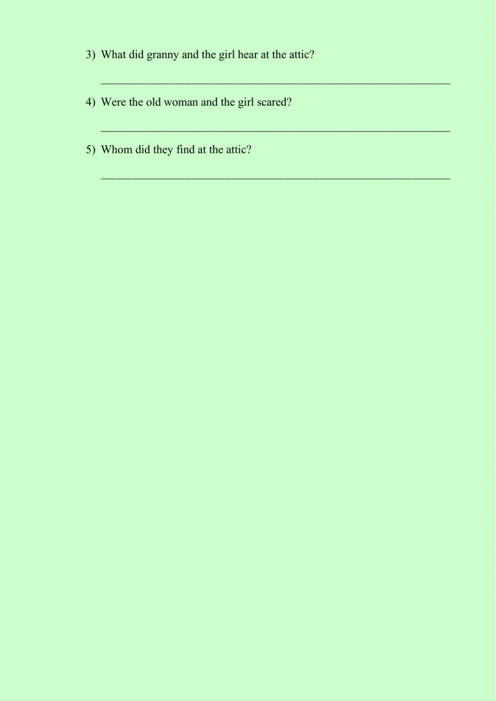 Reading Comprehension