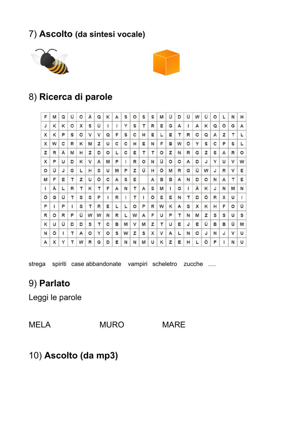 Prova opzioni schede