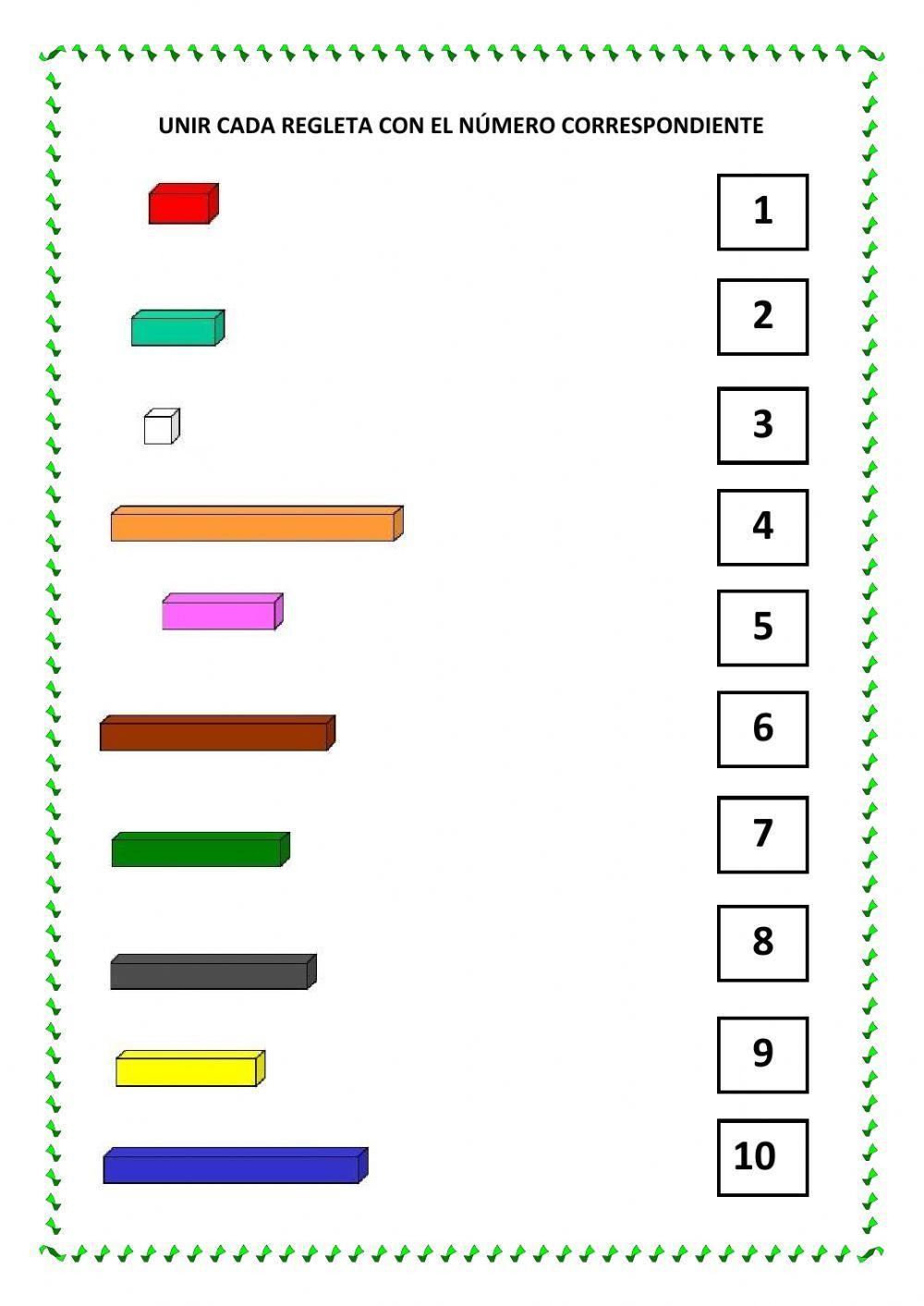 Juego con regletas