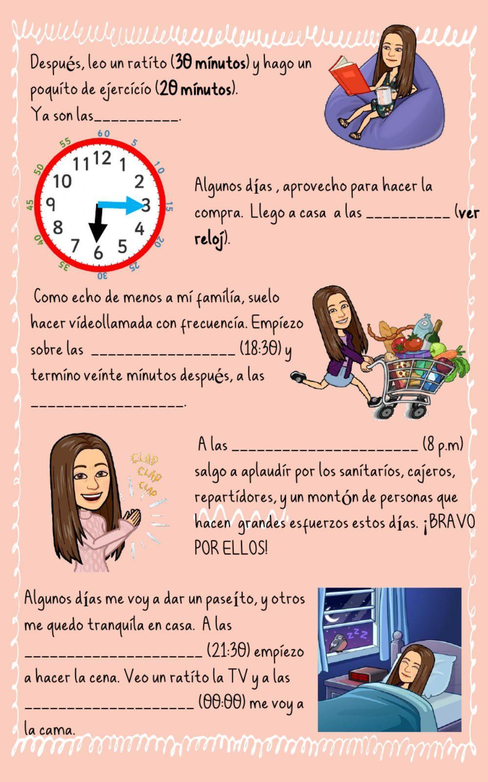 Las rutinas de la profe