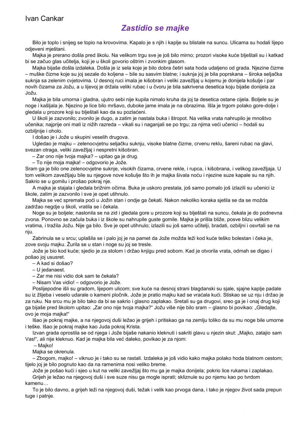 Zastidio se majke, 5. i 6. r., Profil-Klett