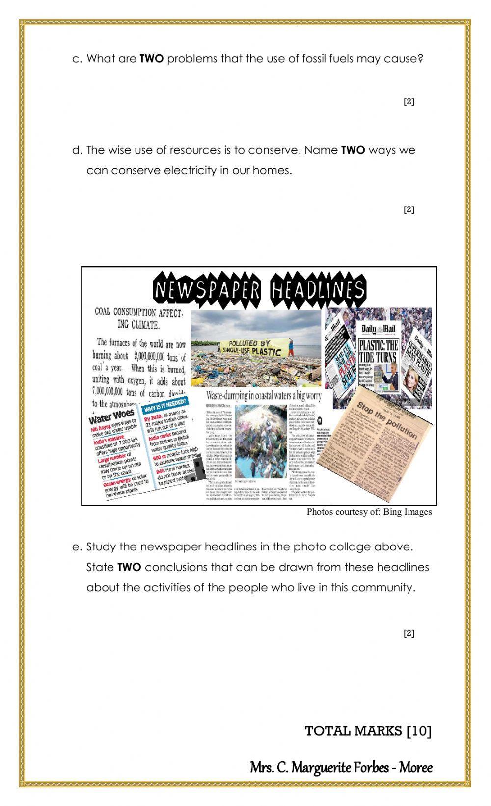 Energy and Conservation