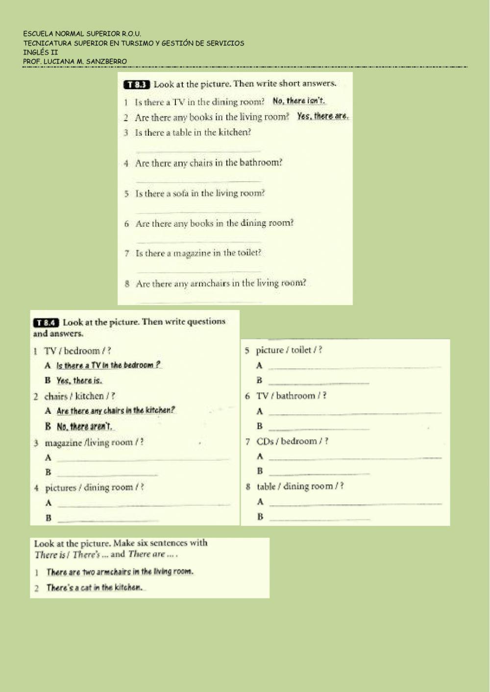 Homes - There is-are REVISION