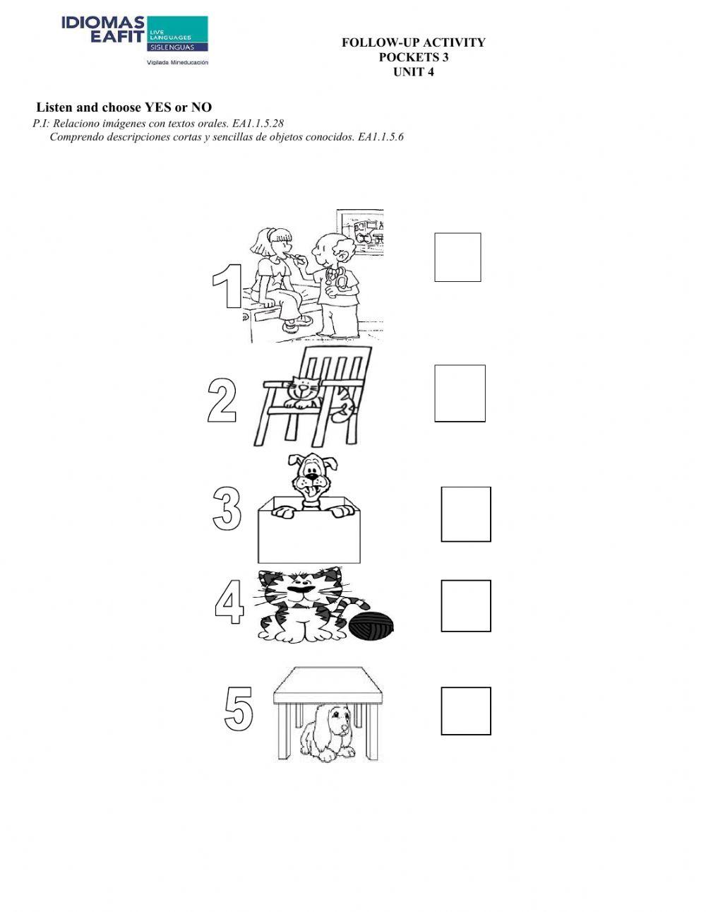 Pockets 3-Unit 4-Listening follow up