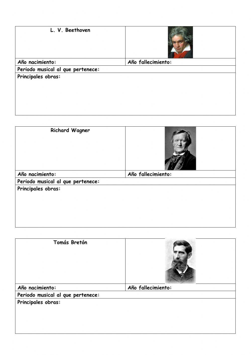 Compositores musicales