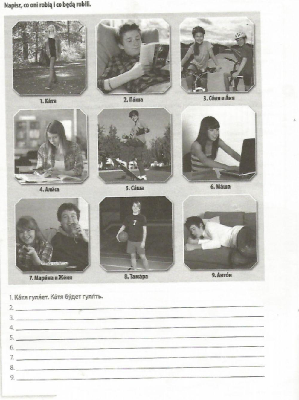 Czas teraźniejszy- Czas przyszły złożony.