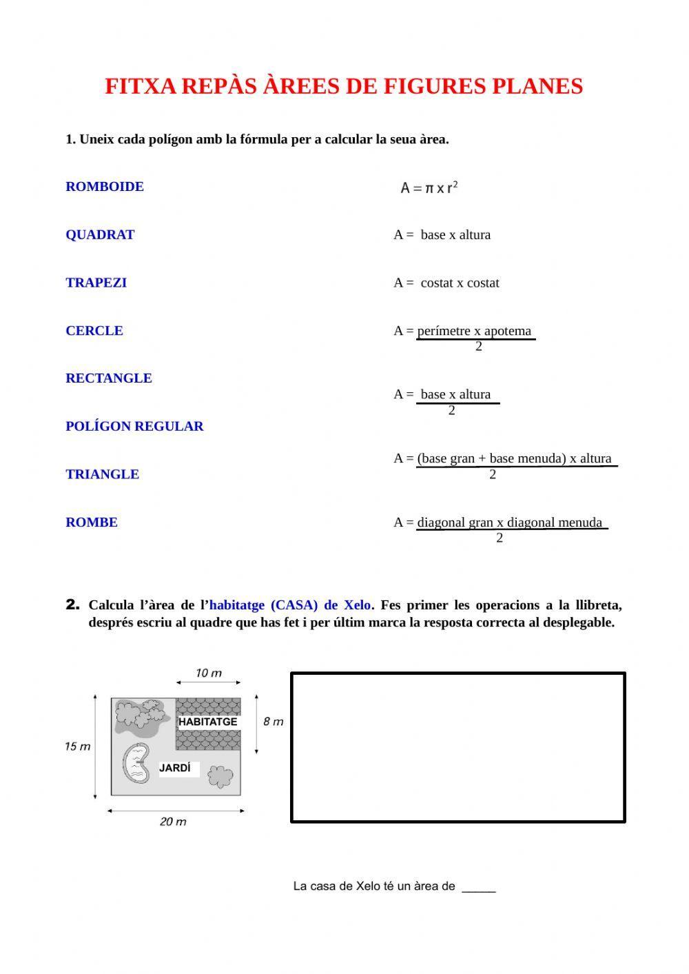 Àrees figures planes