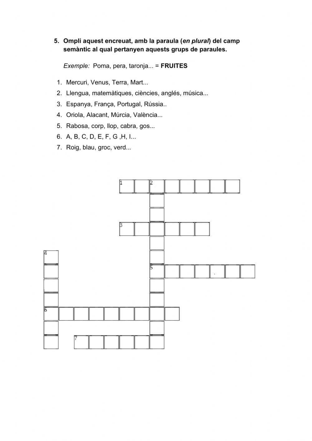 Valencià. Repàs de contiguts