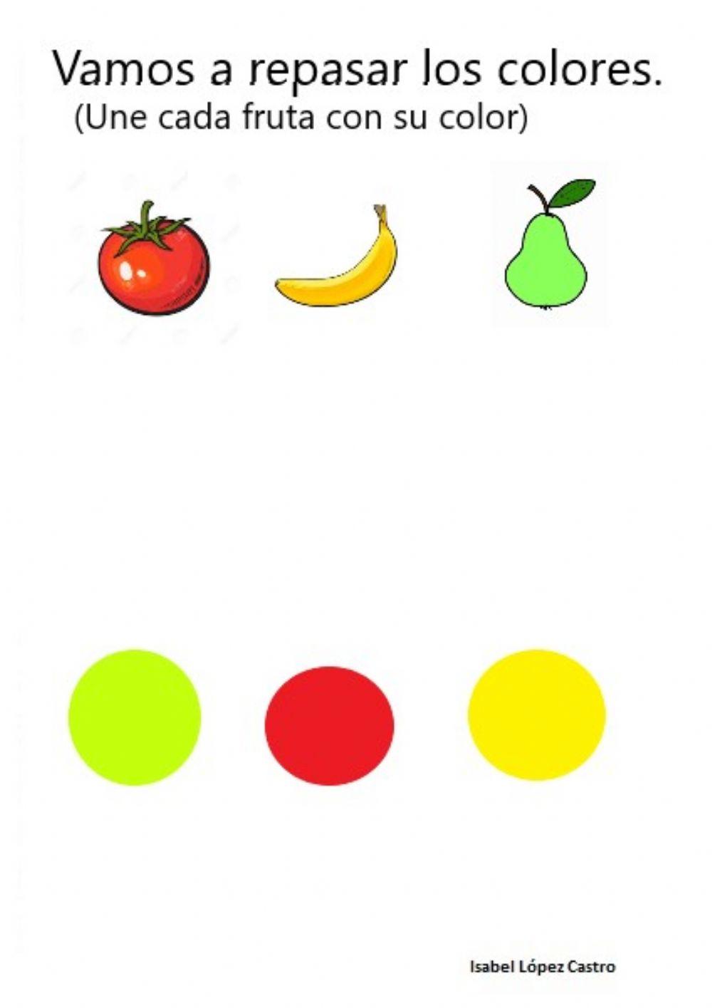 Los colores y las frutas