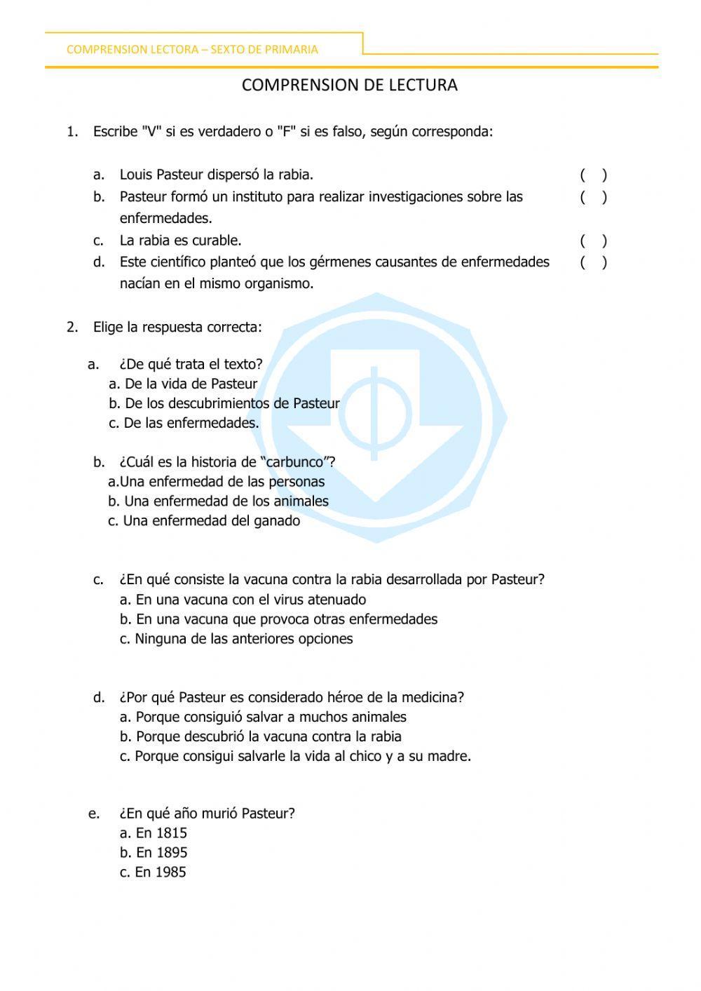 Comprensión Lectora