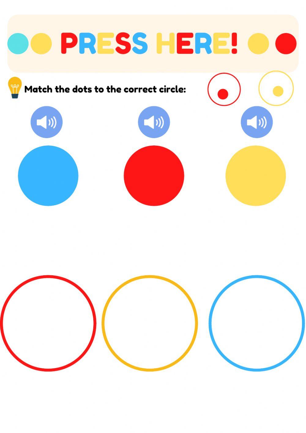 Press here: colours matching