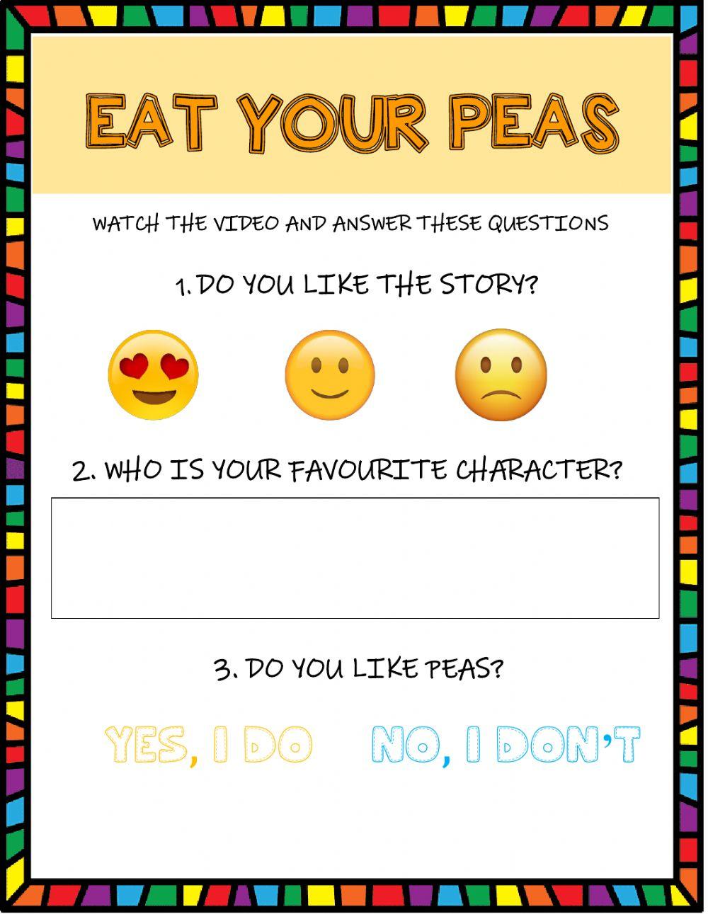 Eat your peas