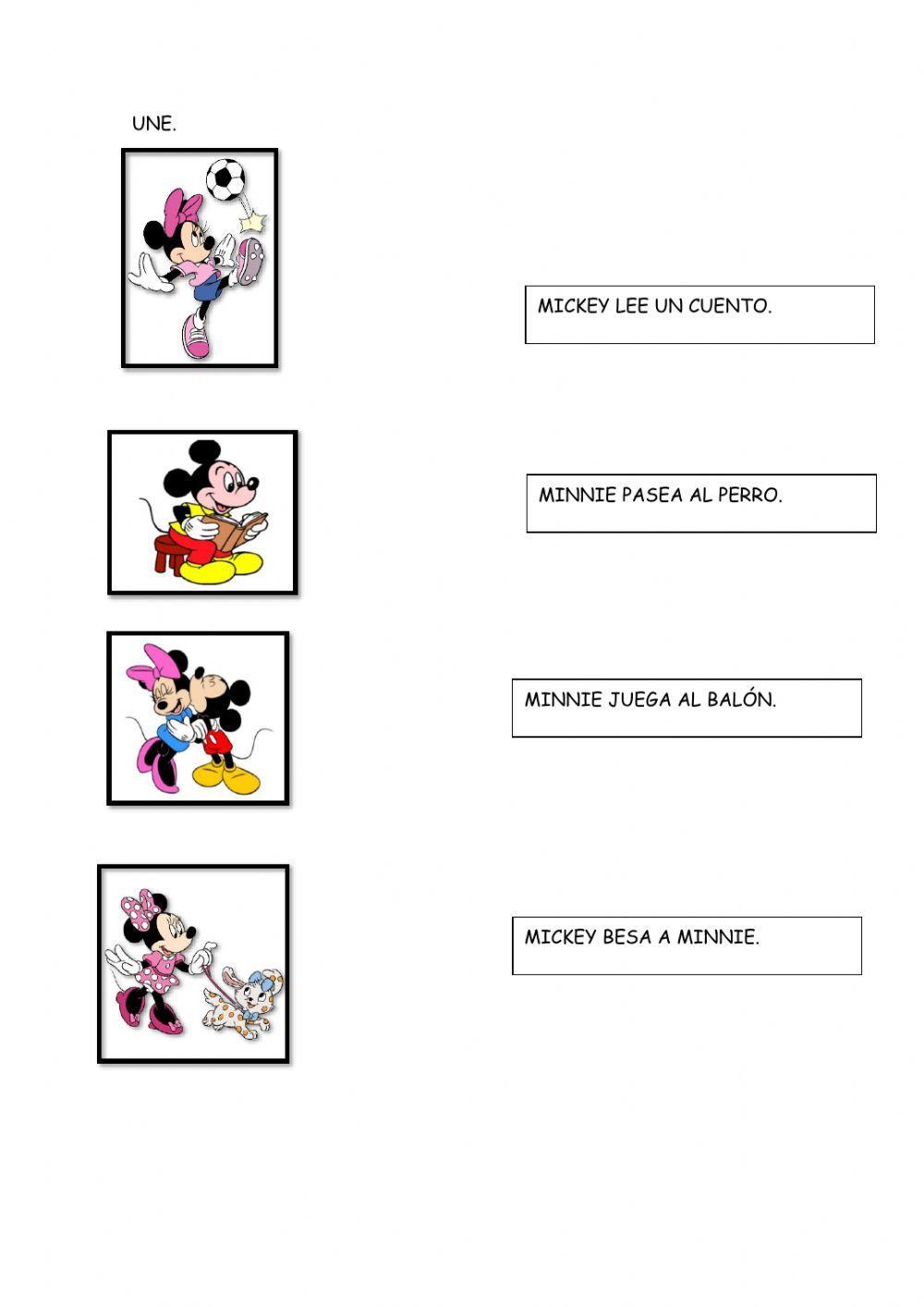 Une frases con dibujo