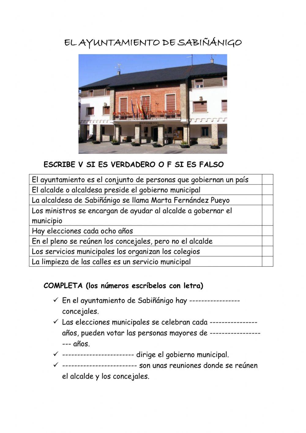 El ayuntamiento de Sabiñánigo