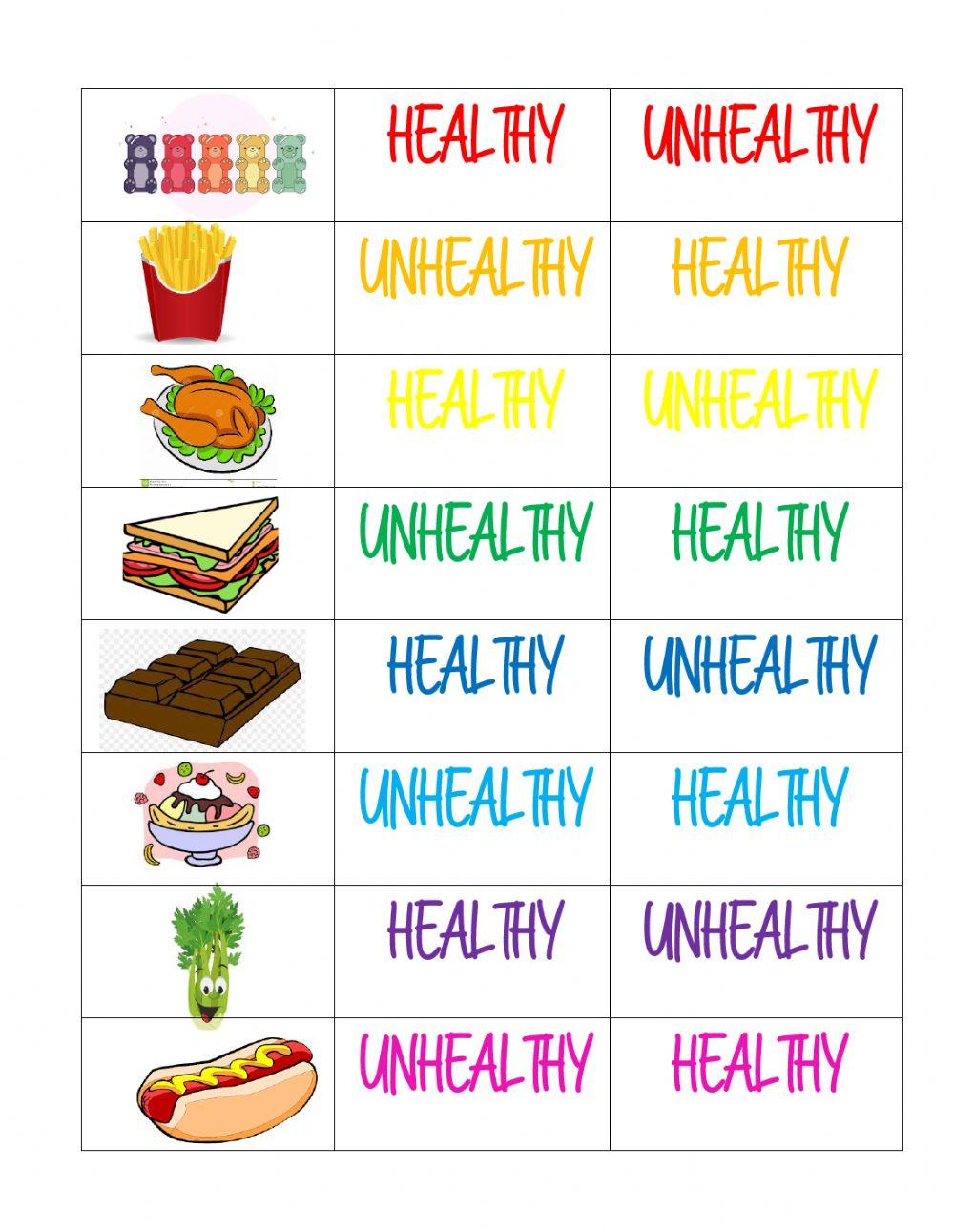 Healthy and unhealthy