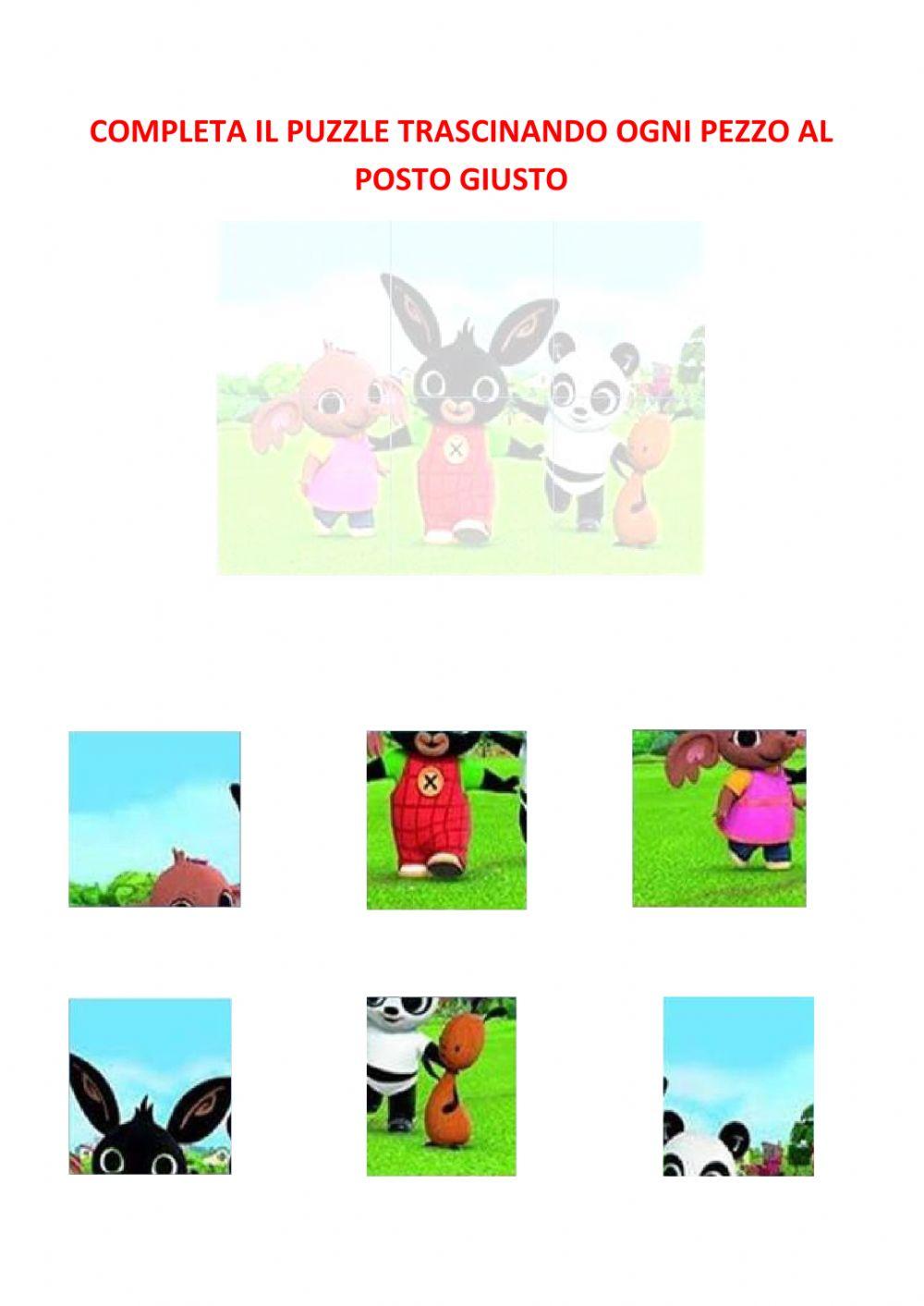 Puzzle bing 6 pezzi Puzzle bing 6 pezzi