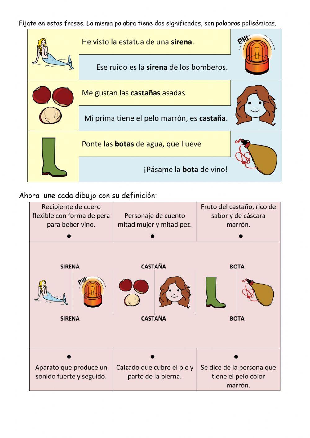 Palabras polisémicas