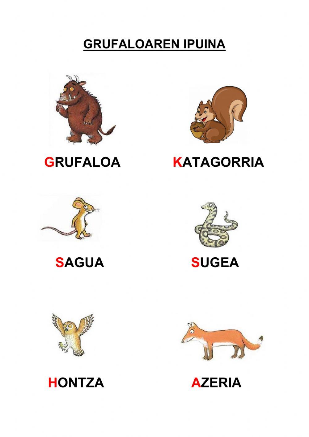 Grufaloa pertsonaiak