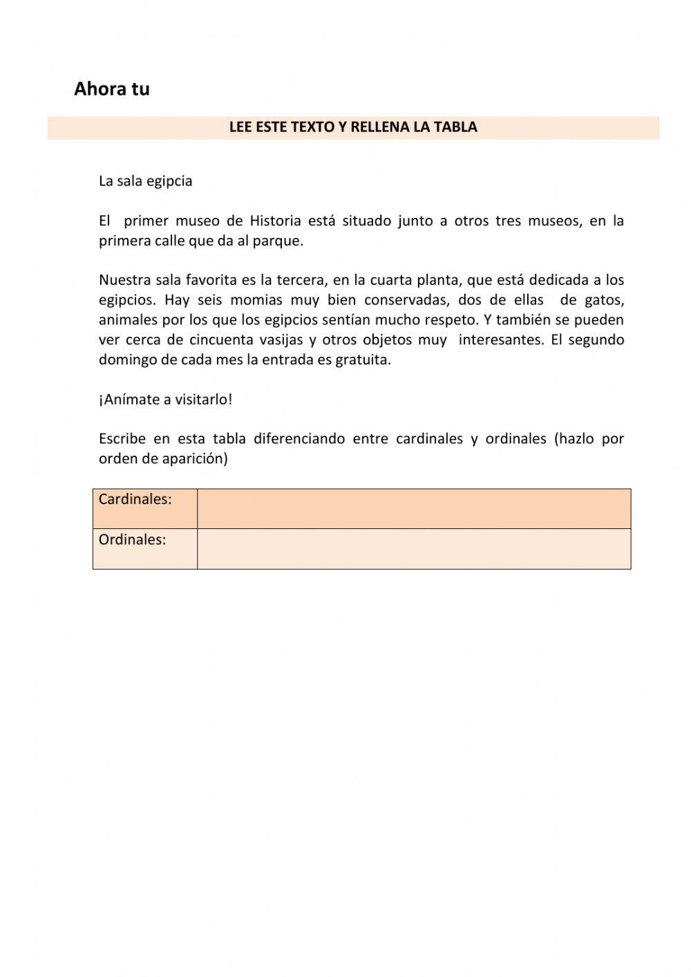 Determinantes numerales