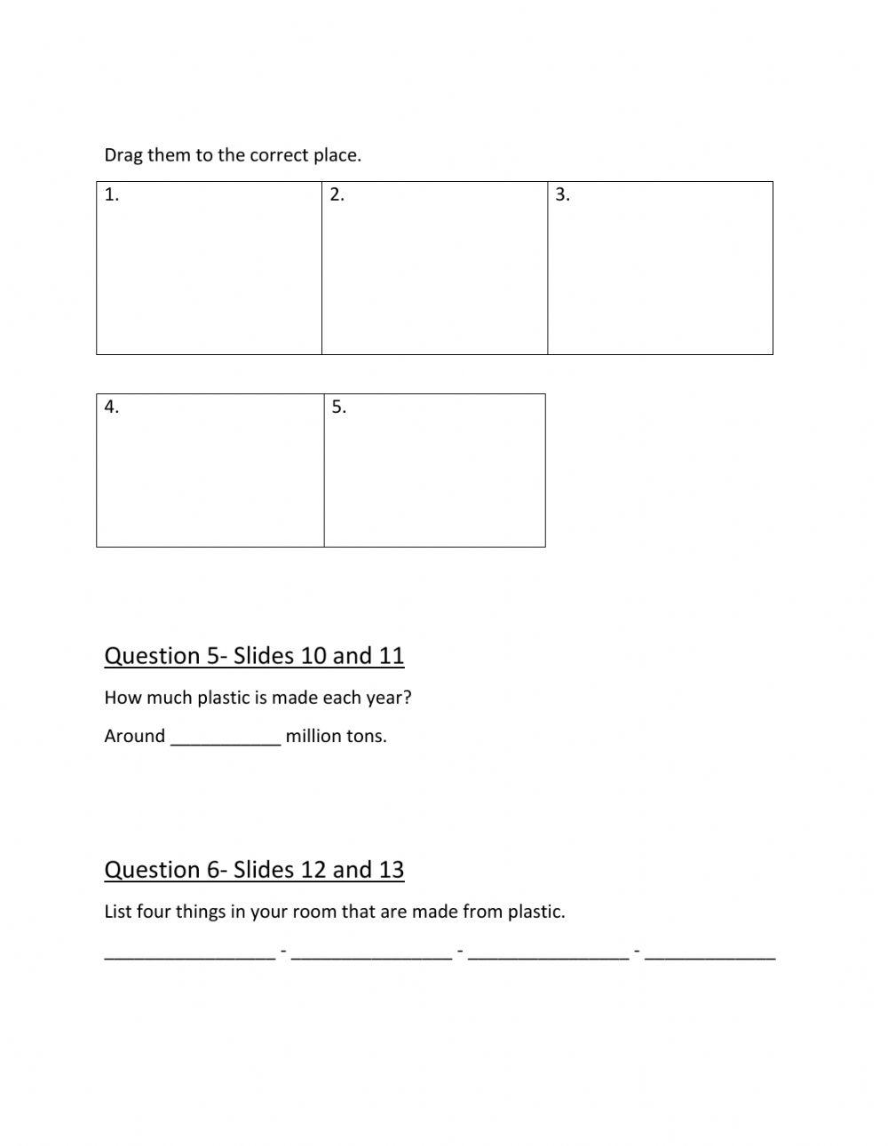 How questions about plastic