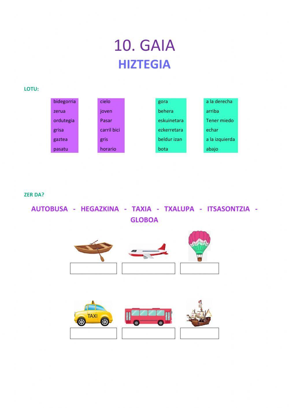 Bene-Benetan3º-tema10-hiztegia1