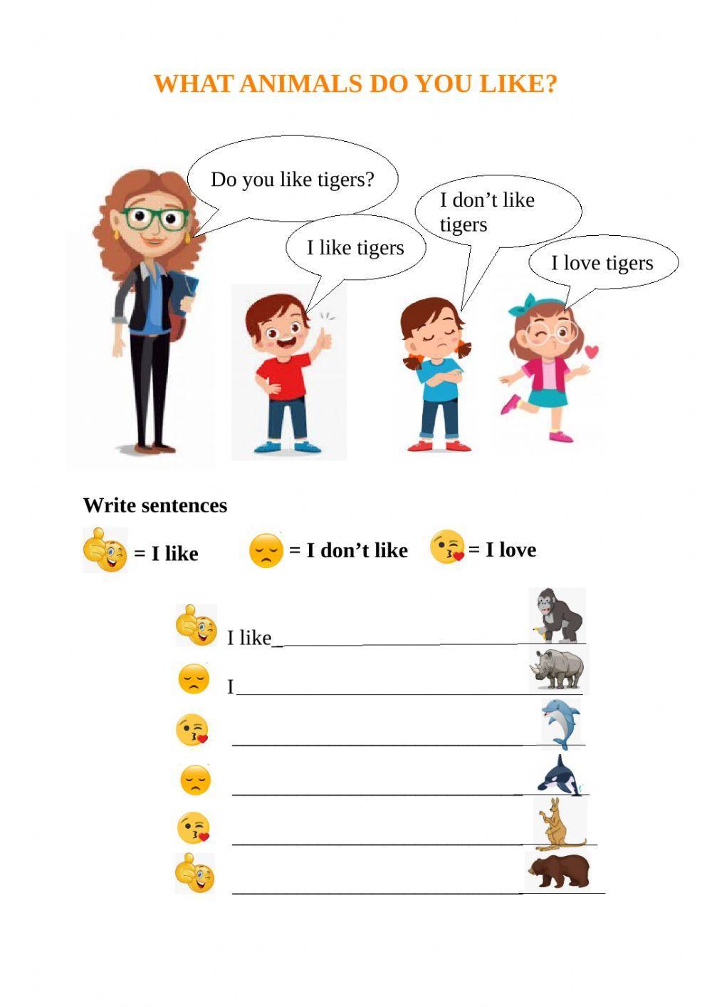 What animals do you like?