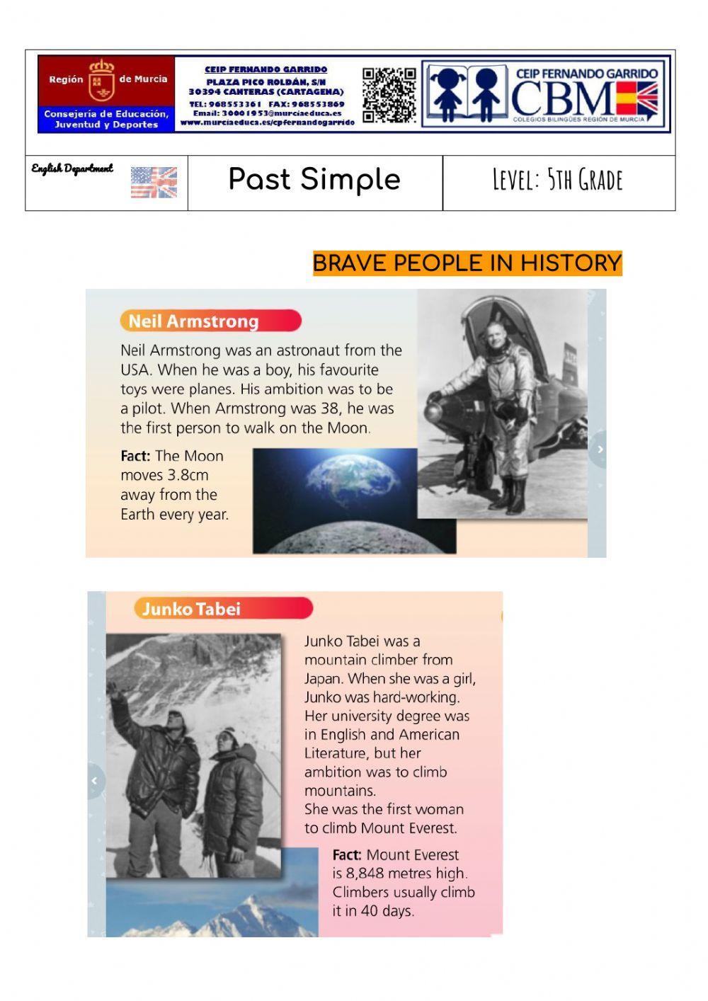 Brave People in History