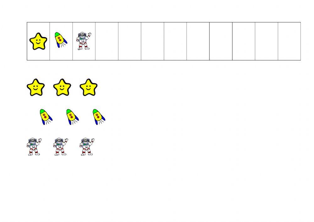 Serie de tres elementos (el universo)