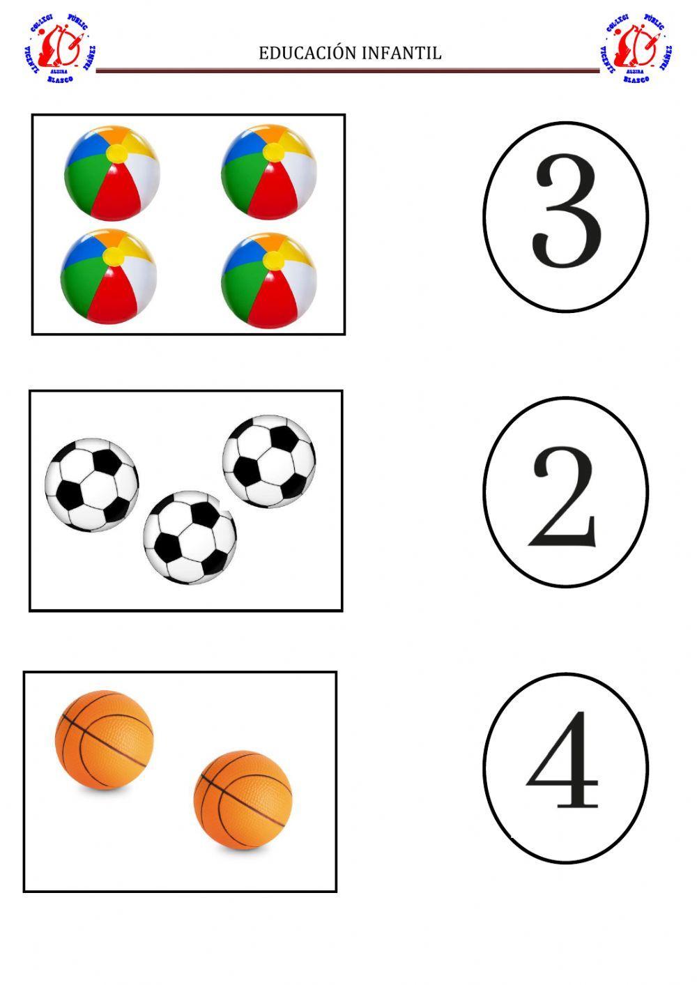 Úne grafia con su cantidad