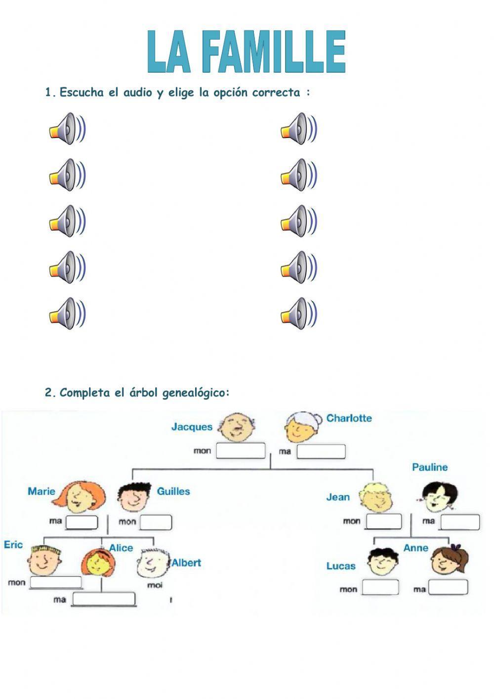 Francés 3º. La famille