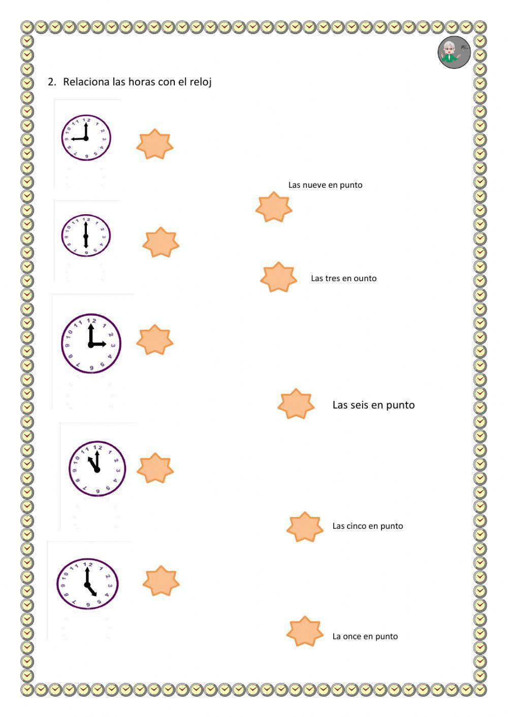 Qué hora es: Horas en punto