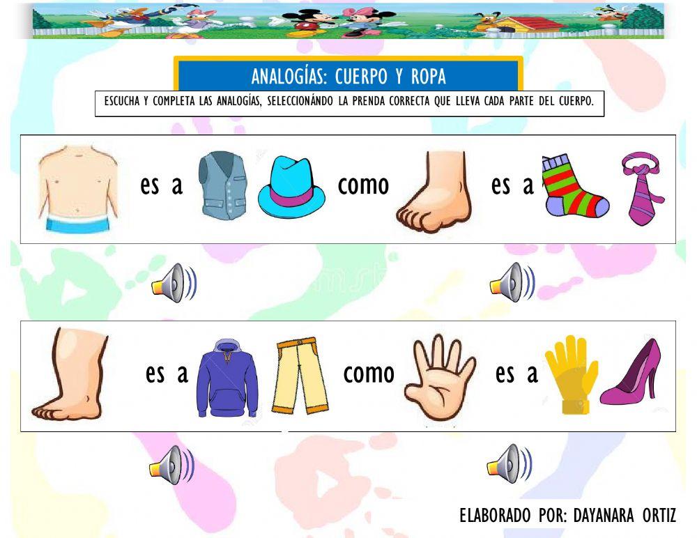 Analogías: Cuerpo y Ropa