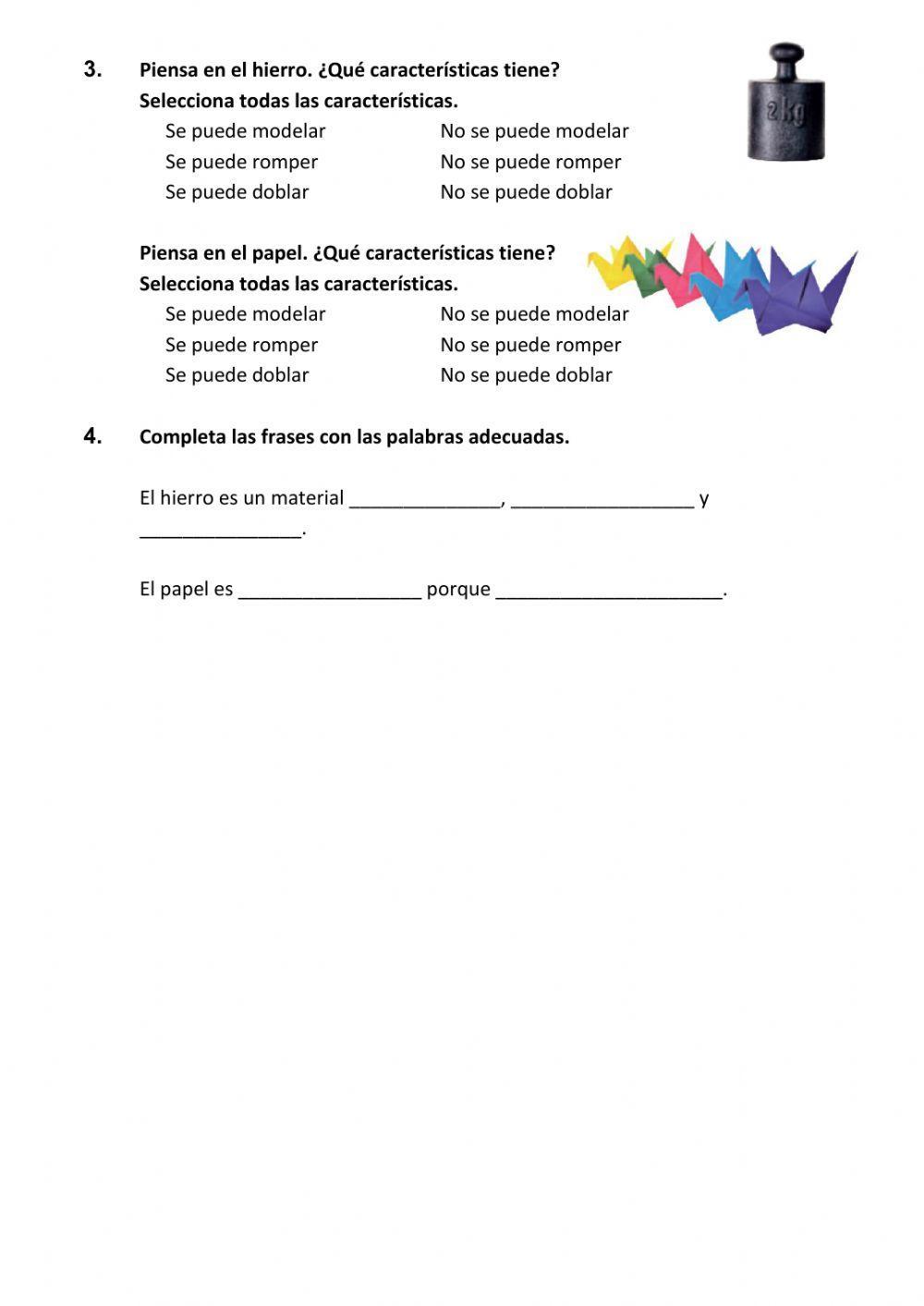 Materiales muy diversos