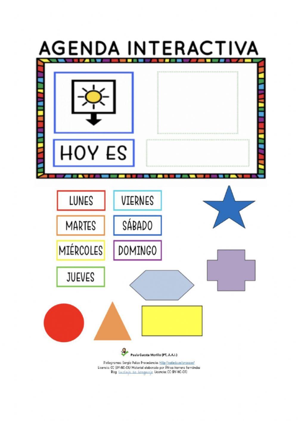 Agenda visual interactiva