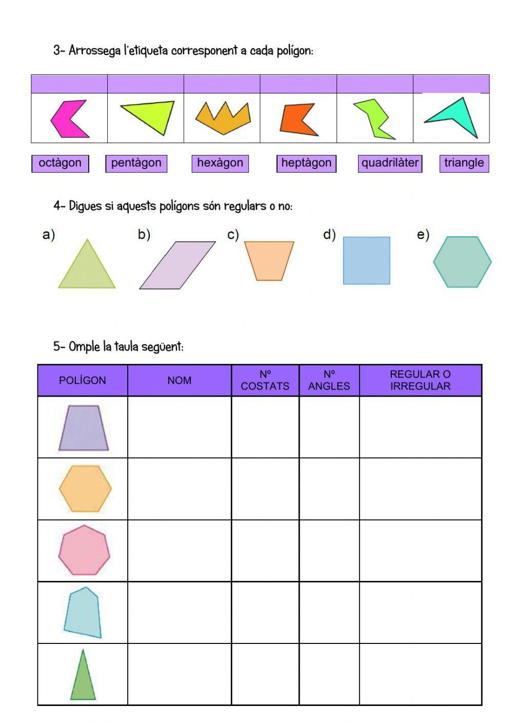 Polígons - Classificació
