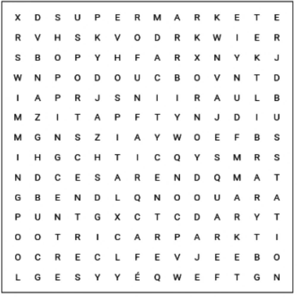 Súper sopa de letras